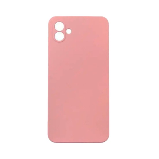 Capa de Silicone com Moldura de Câmera para Samsung Galaxy A05 Rosa